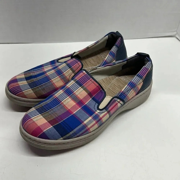 Dansko Shoes Sneakers Slip On Laceless Canvas Clogs Plaid Colorful Size US 9 - Picture 5 of 12